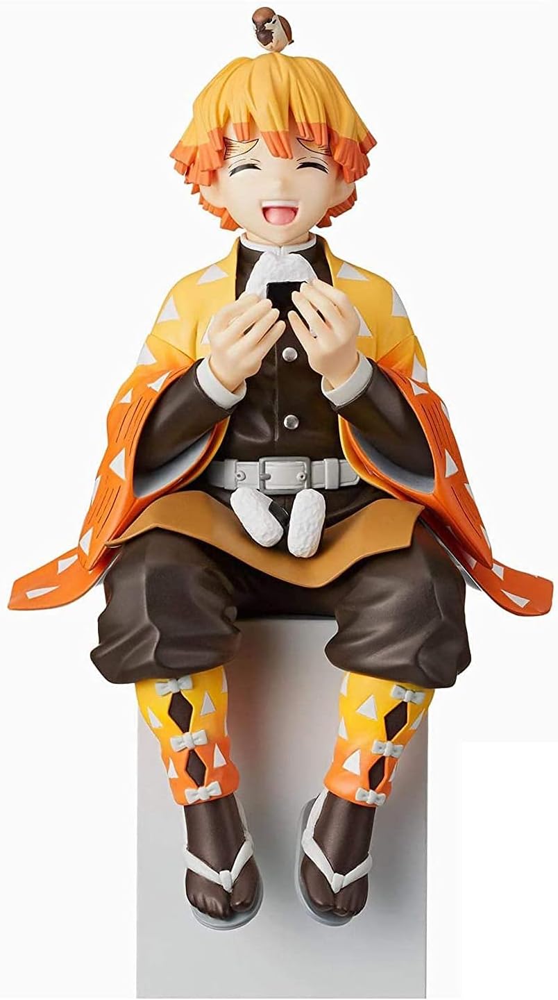 Demon Slayer - Zenitsu Agatsuma Eating - PM Perching Figure BY SEGA