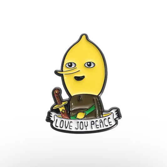 Adventure Time - Lemongrab Love Joy Peace - Pin