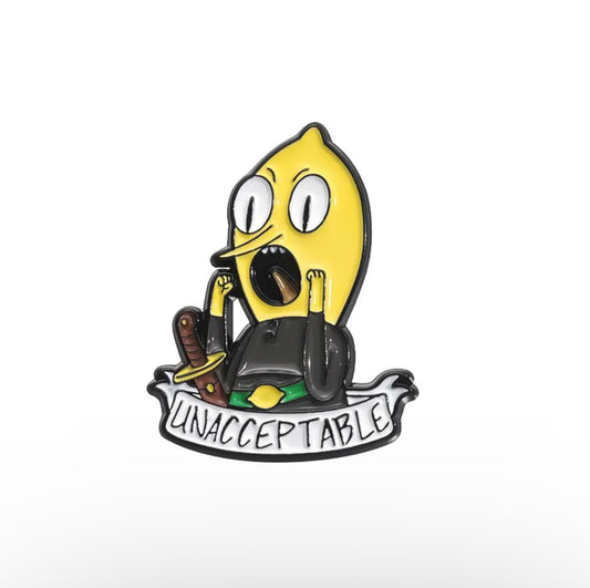 Adventure Time - Lemongrab Unacceptable - Pin